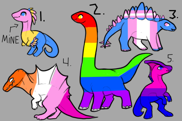 Pride Dino Adopts! (1/4)