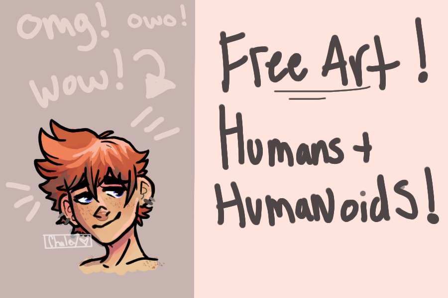 Free Human+Humanoid ART! (OPEN)