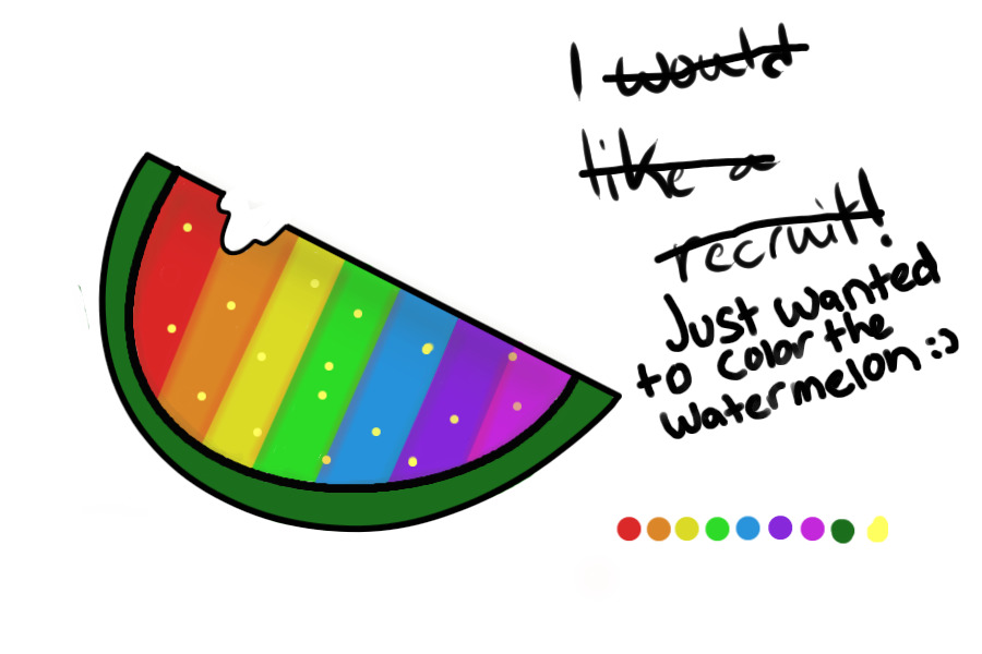 Rainbow watermelon :>