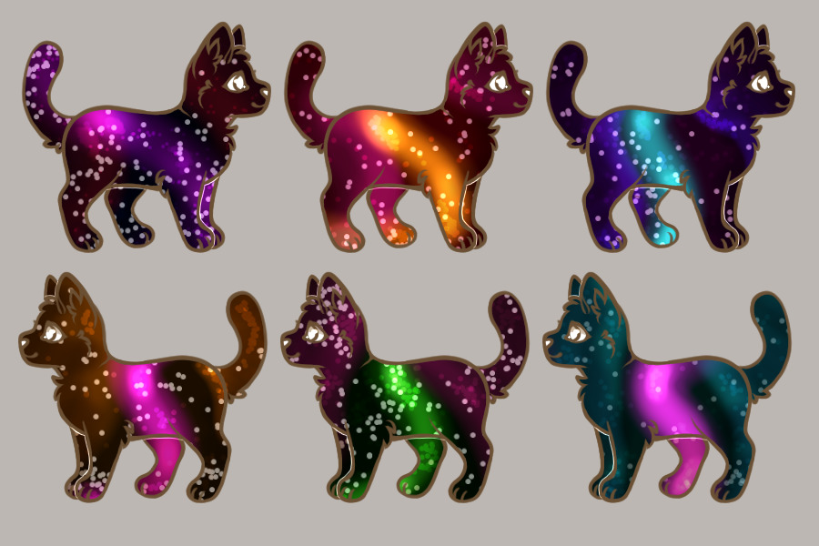 Galaxy kittens auction