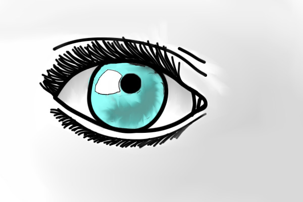 colored human eye