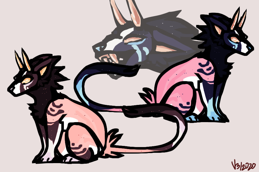 inconspicuous dog with horns for saubek nothing to see here