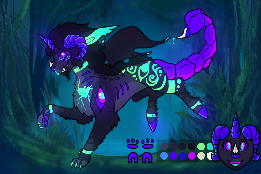 Stylish MYO: Blacklight scorpion