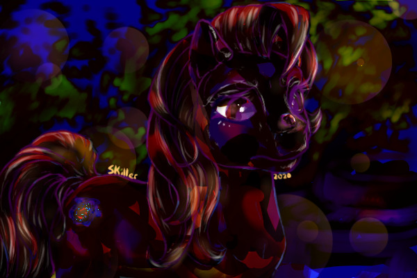 Spectral Pony (and lady bug)
