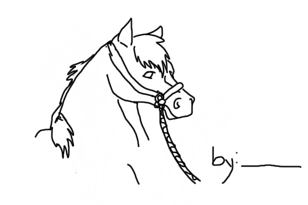 Horse with Lead