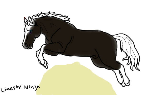 The horse jumped over the moon