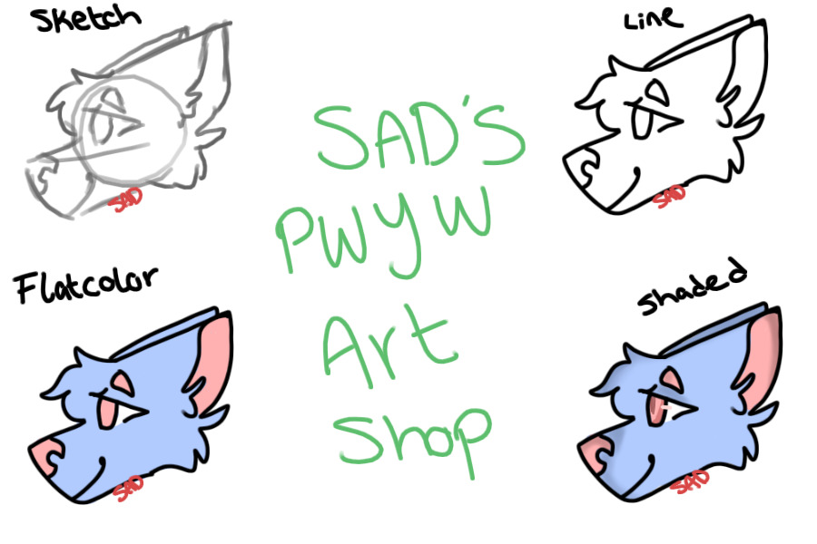 sad's pwyw art shop