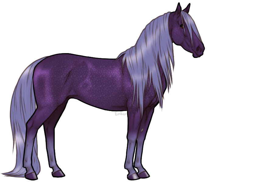 Purple horse xD