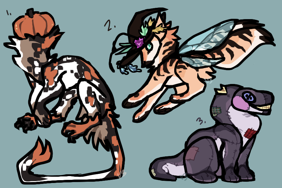halloween adopt #8-10 closed