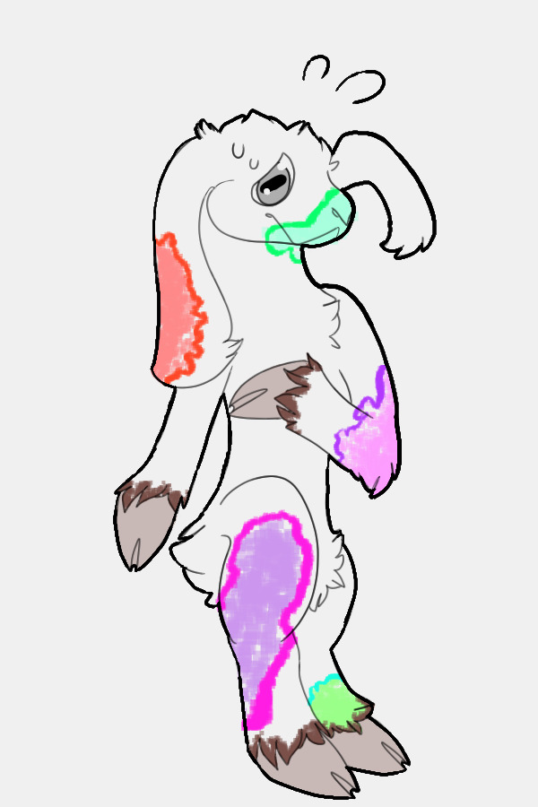 Pixel the space goat