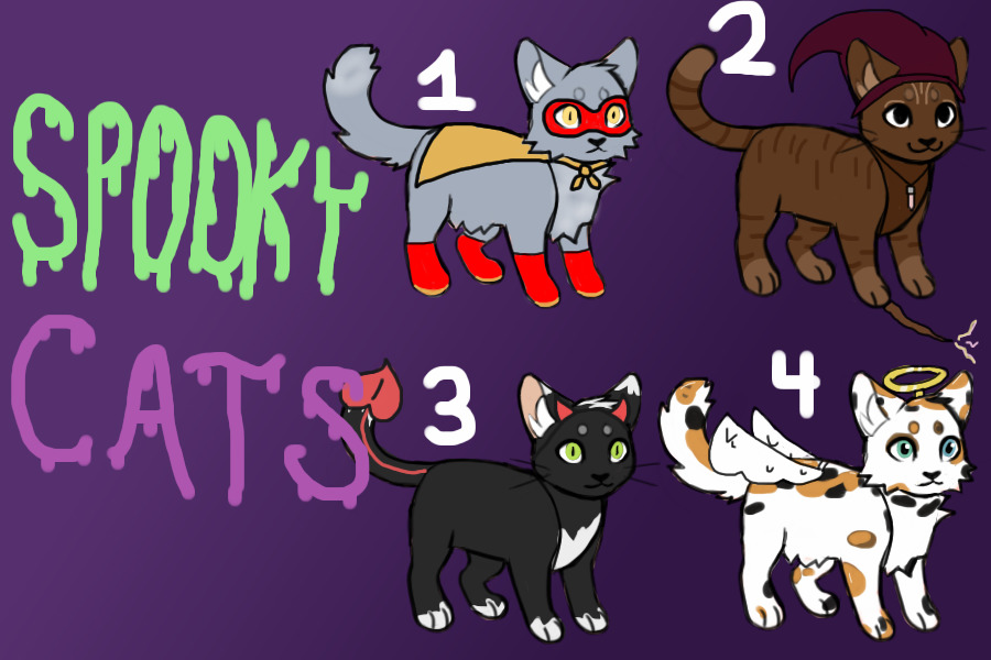 ~SPOOKY CAT ADOPTABLES[CLOSED]~