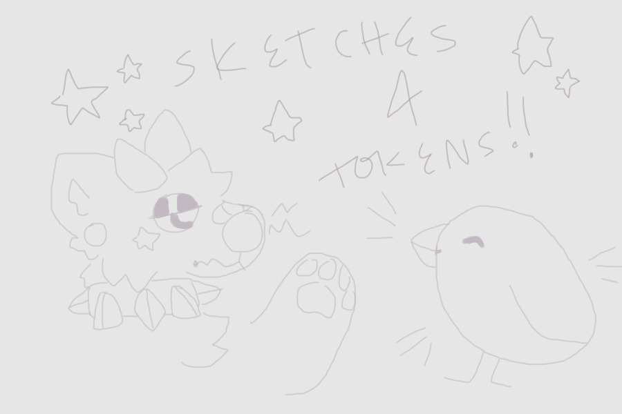 ★ sketches for tokens !! ★