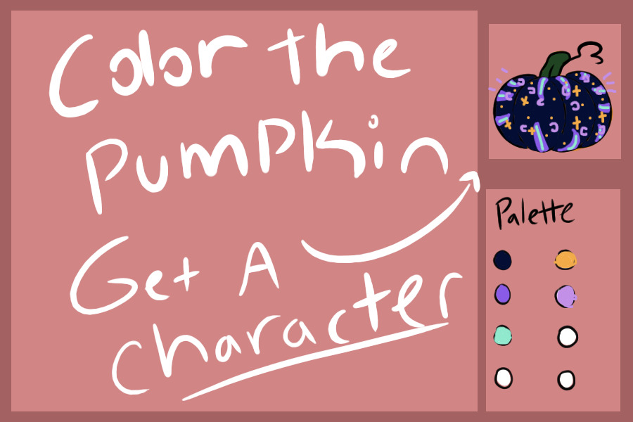 Re; Color the pumpkin get a character
