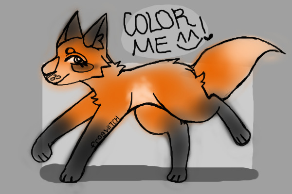 Free to Use Fox Lineart!