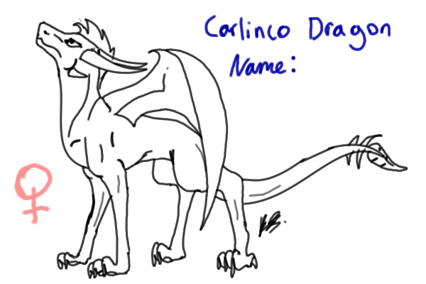 Dawn of the Draco - Carlinco Dragon Lineart