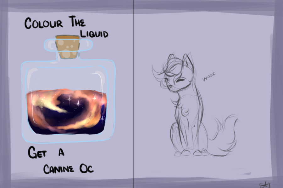 Colour The Bottle, Get A Canine OC
