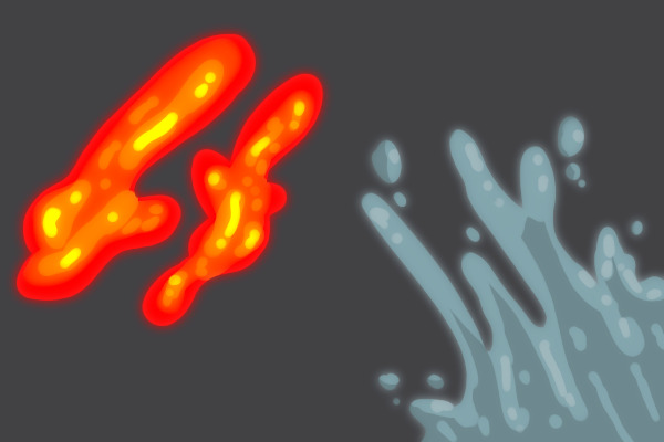 magma and water