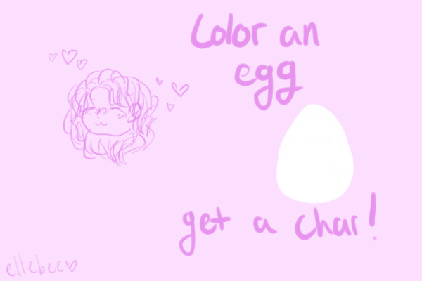 Color an Egg, Get A Char!