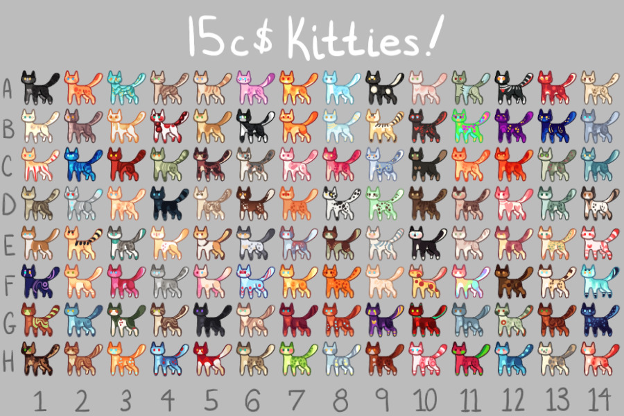 15 c$ kitties (open)