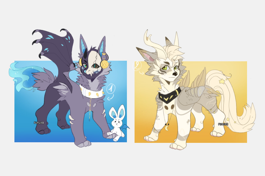 Blue skullfire/ blonde stardog ADOPT [Closed]