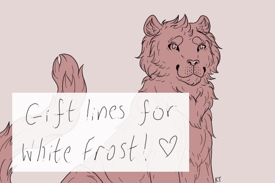 Gift Lineart for White Frost <3
