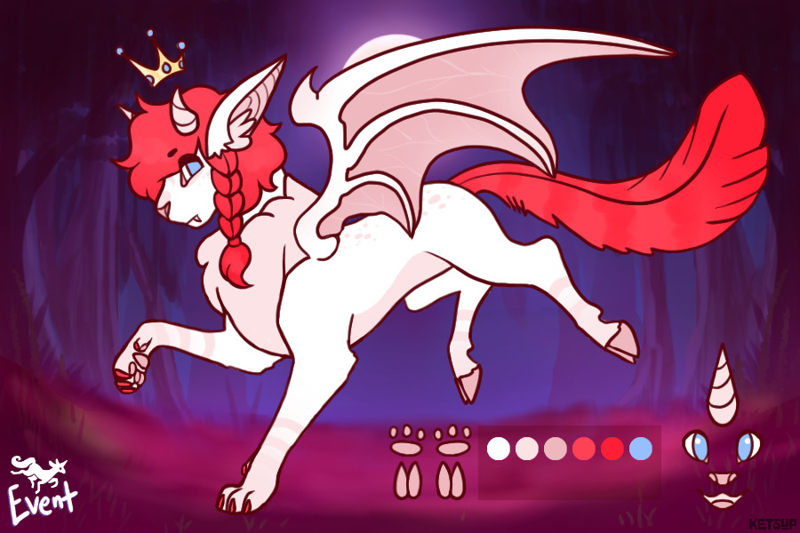 Halloween Lambicorn #37 // Albino vampire bat