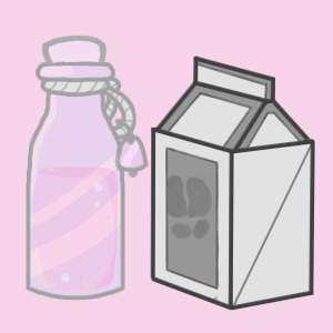 milk and bottle
