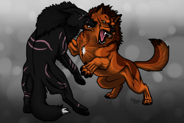 Blackheart and Redflame Fight