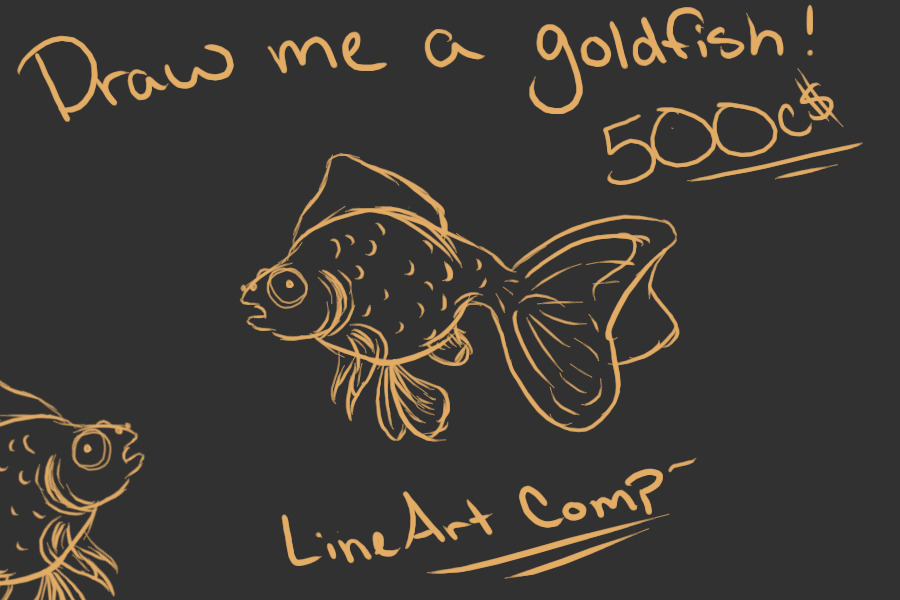 Goldfish Lineart Comp 500c$