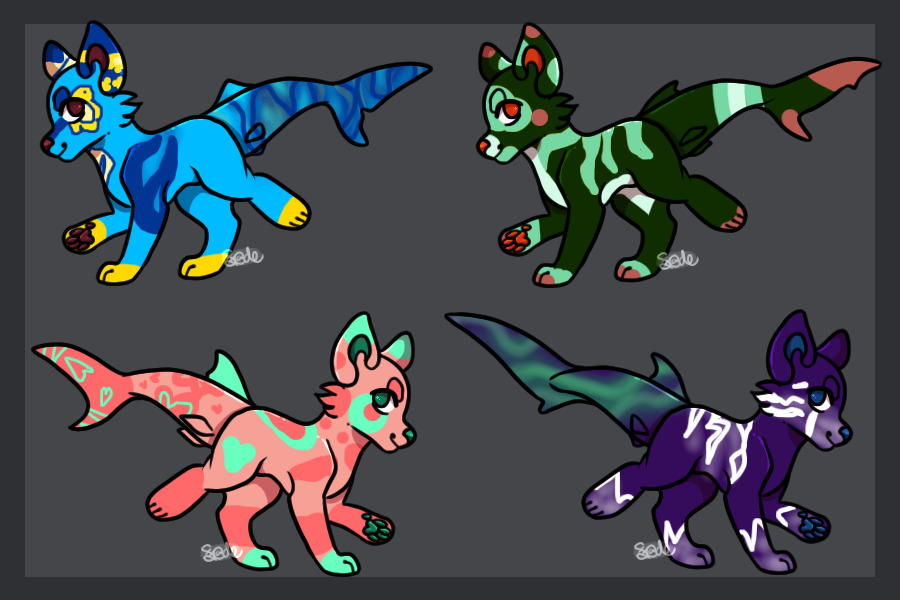 adopts 1/4 open