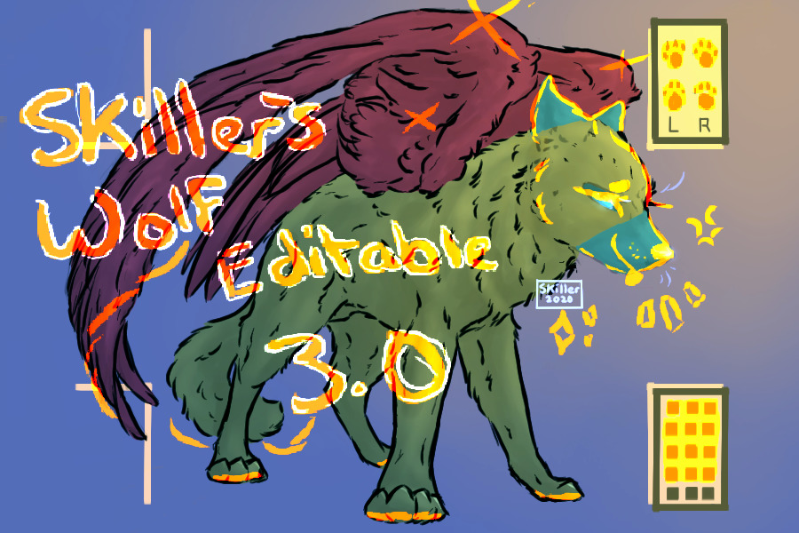 Skiller's Wolf Editable 3.0!! (Gift 4 u)