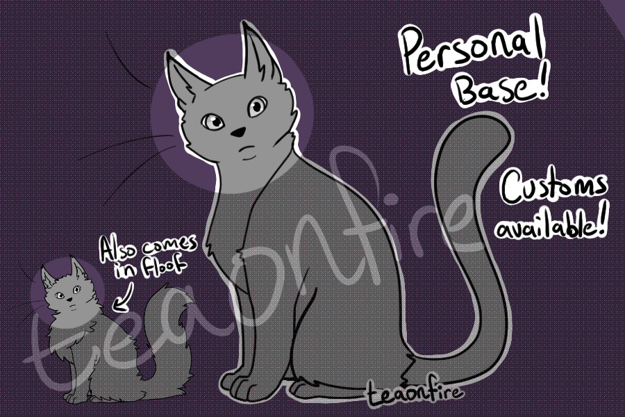 personal cat base - custom/pyop designs available !