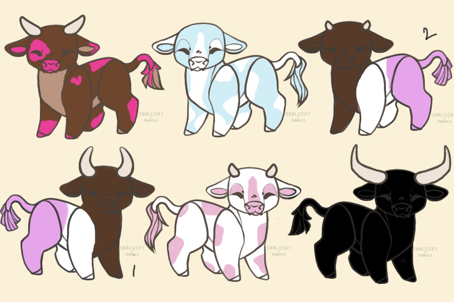 Cow adoptables 0w0 <3