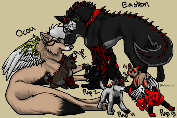 Ocou and Easton's puppies