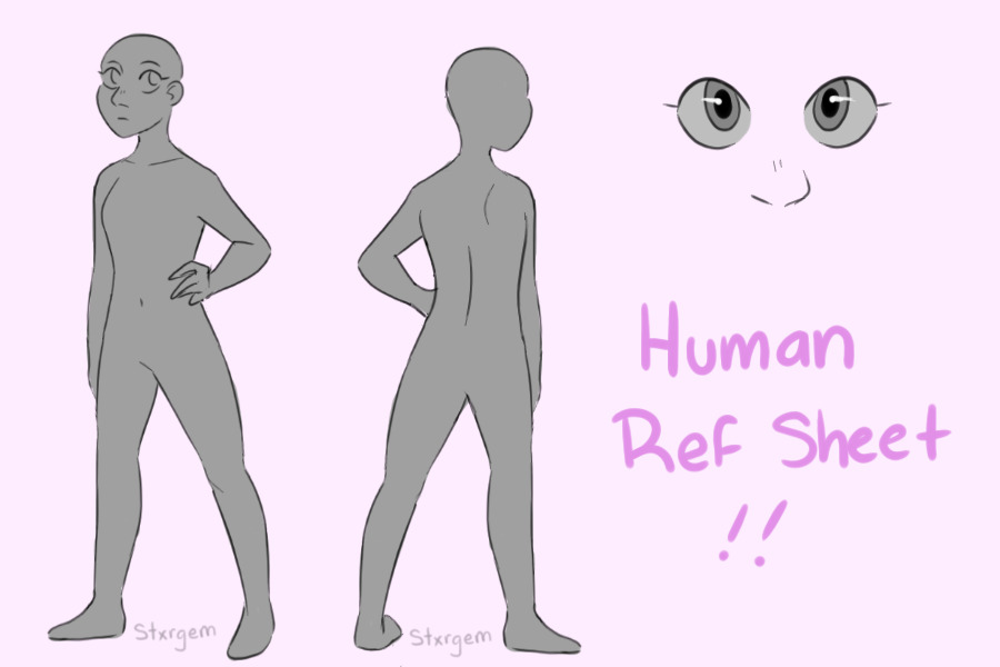 Human Ref Sheet Editable!!