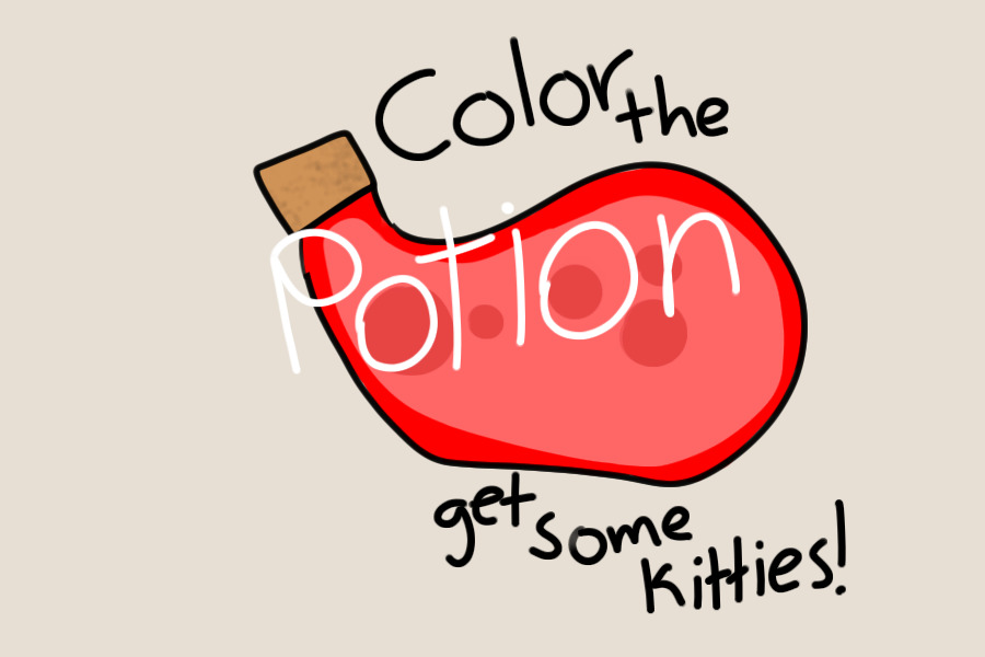 Color the Potion, get some Kitties!