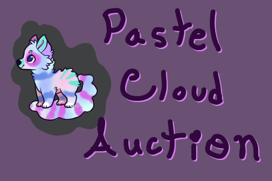 ☁ Pastel Cloud Dog Auction ☁