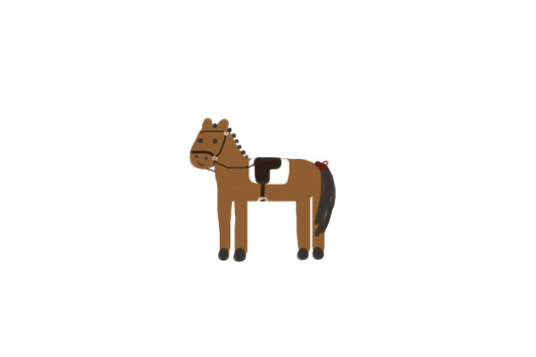nadine.´s derpy animal adoptables: bay dressage horse