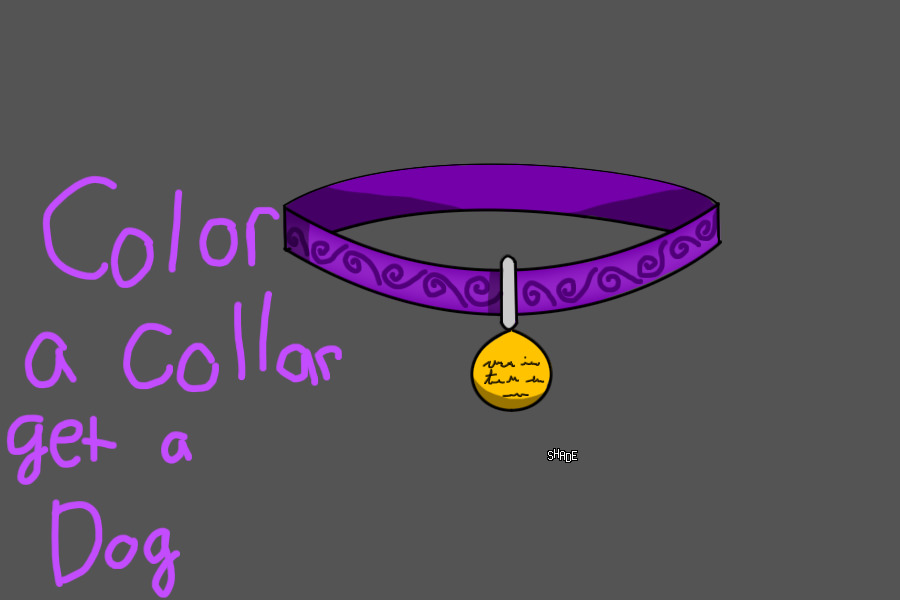 Color a Collar get A dog!