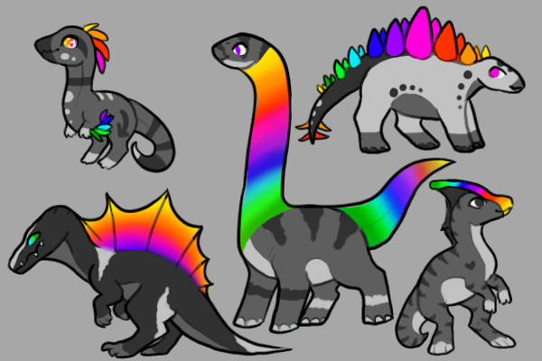 Rainbow Dino Adopts <3 (CLOSED)