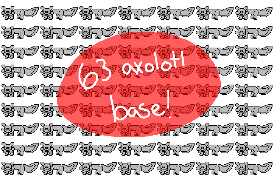 63 mini axolotl base!