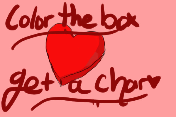 Color the box, get a char!