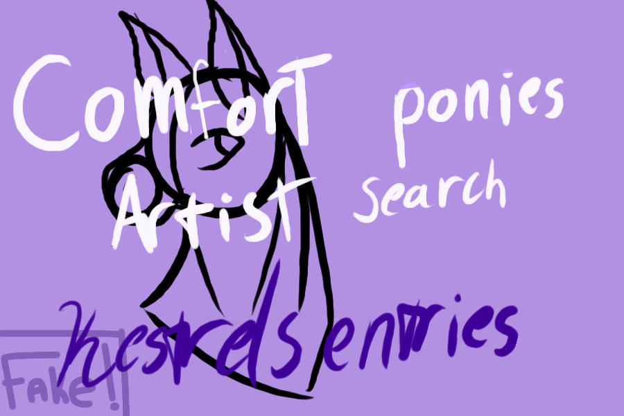 Comfort ponies artist search: kestrels entries