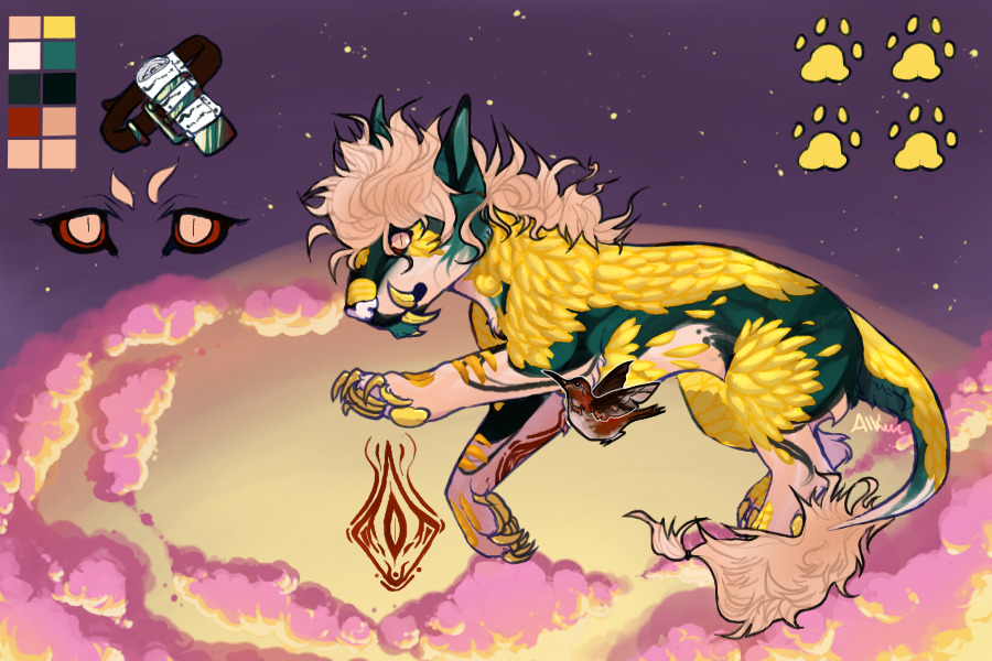 Kuonling #036 ✧ Gold Event ; Pyro Guardian