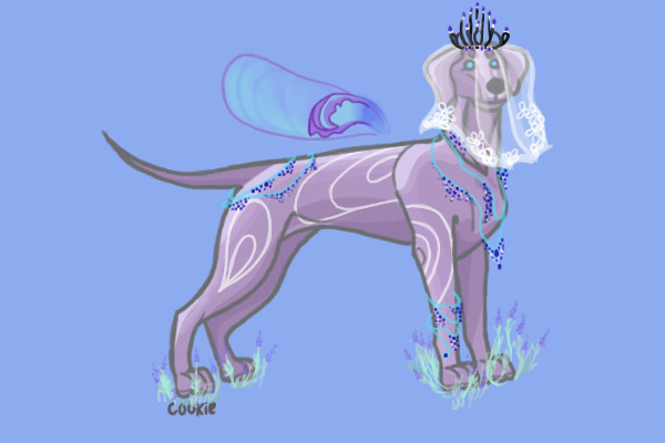 Lavendar Weimeraner| Custom Character