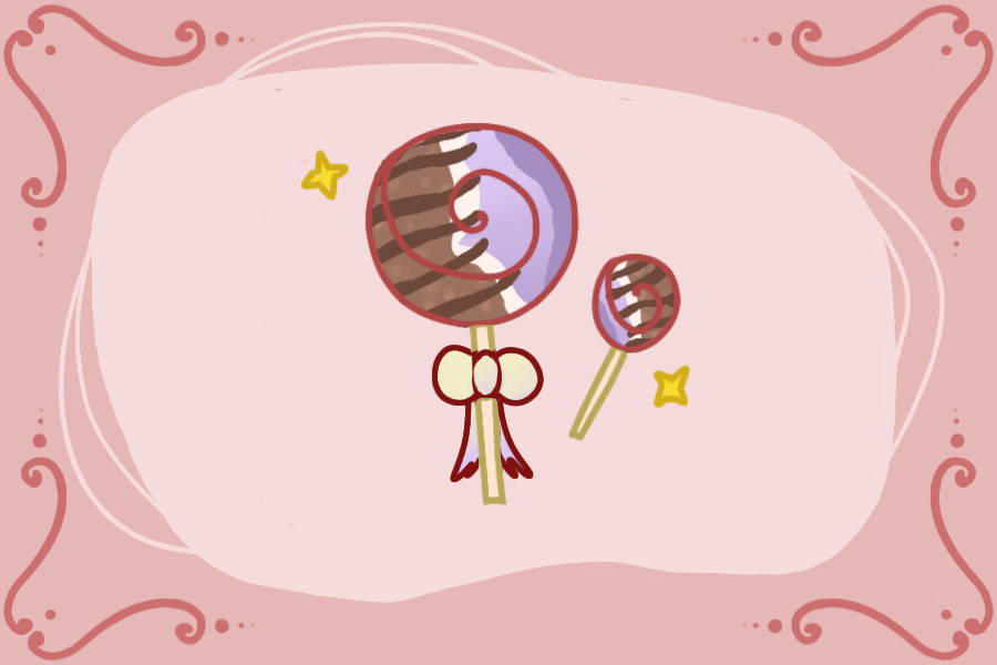 stripey lollipop-