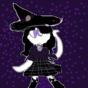 black and purple witch