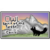 Owl Comic stamp