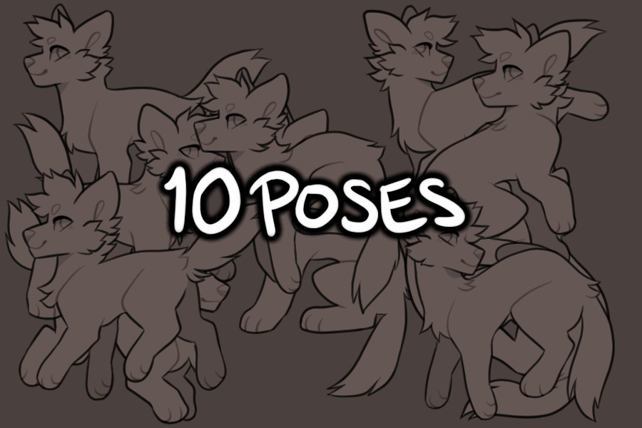 10 pups 10 poses (P2U)