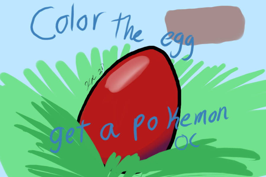Color the egg, get a Pokémon oc